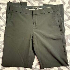 Banana Republic Ryan Fit Black Straight Leg Machine Washable Italian Wool Pants
